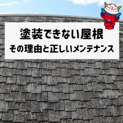 塗装できない屋根があるのを知っていますか。