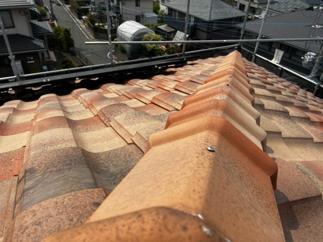 瓦補強工事　施工完了写真
