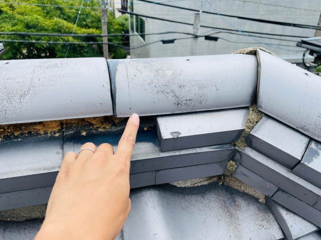 のし瓦　ズレ