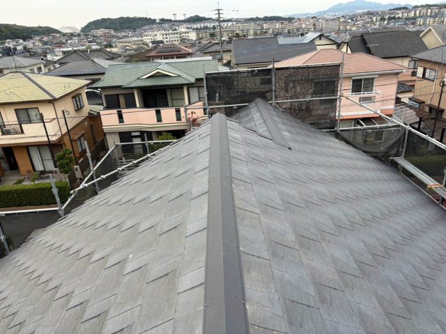 ルーガ鉄平　屋根葺き替え工事　施工完了