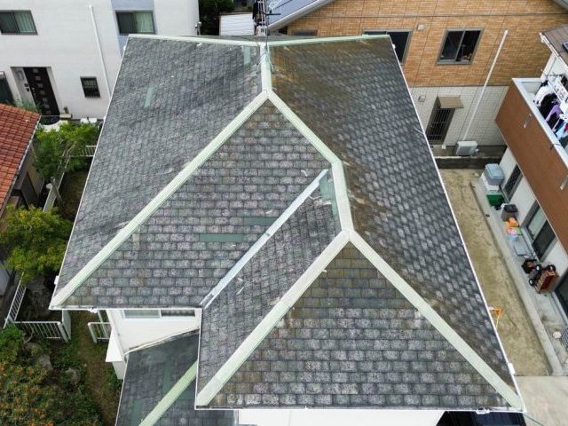 コロニアル屋根　劣化