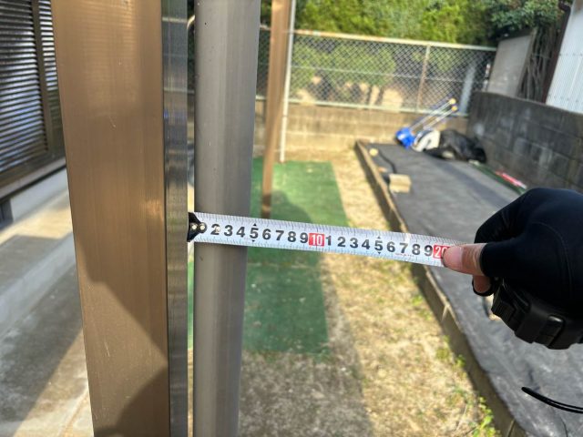 波板交換工事　計測
