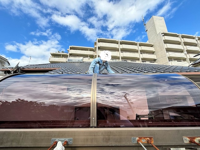 サンルーム屋根　交換工事