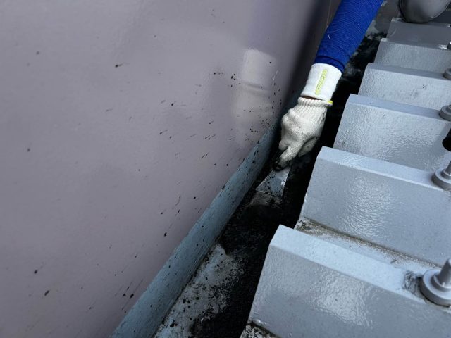 ウレタン防水工事　下地処理