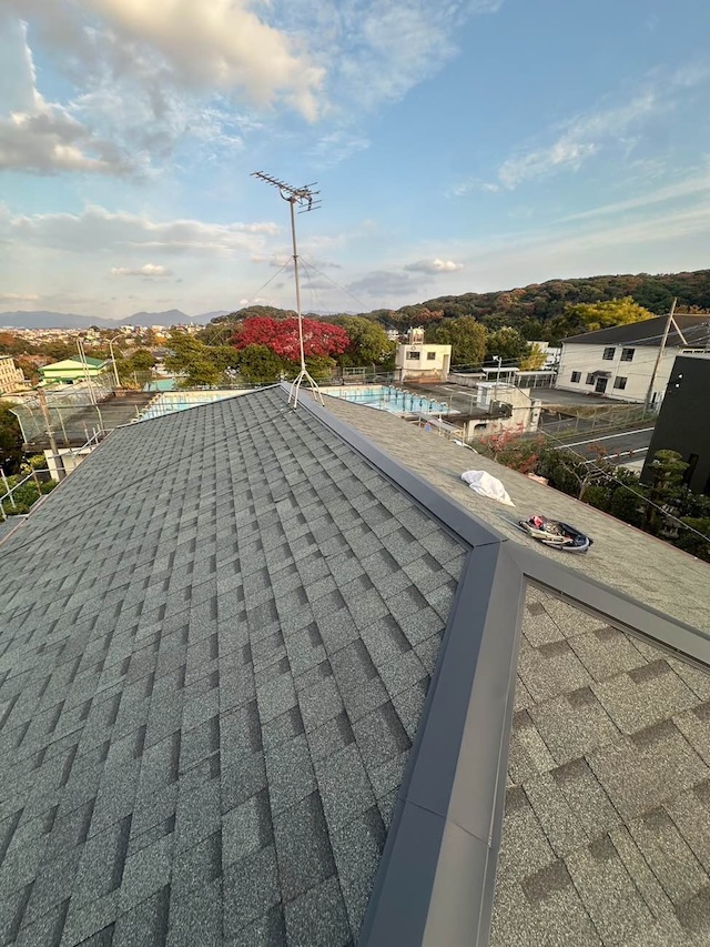 屋根葺き替え工事　施工完了写真