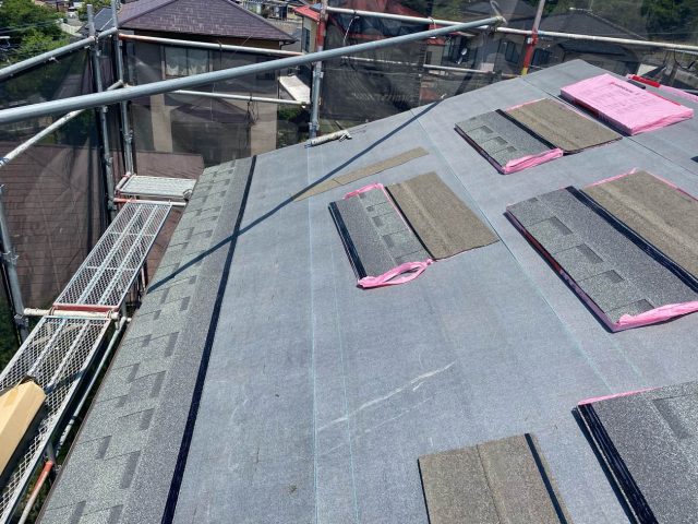 屋根カバー工法　オークリッジスーパー施工