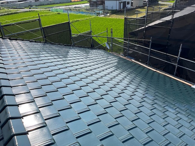 屋根葺き替え工事　スーパートライ
