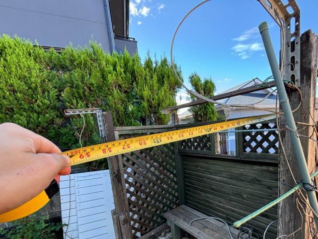小屋修理　計測