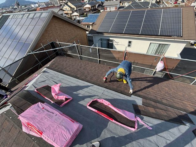 屋根カバー工法　オークリッジスーパー施工