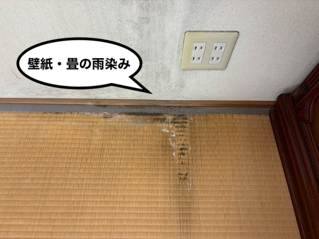 壁紙・畳の雨染み