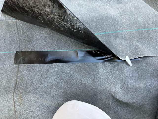 防水シート上貼り工事　
