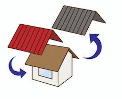 屋根葺き替え工事　