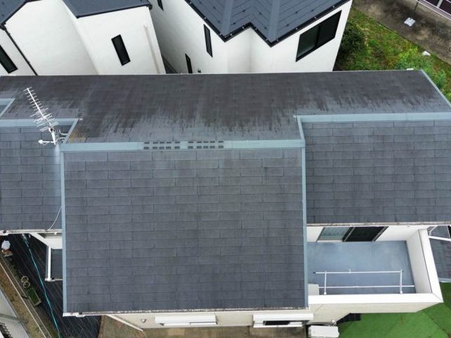 スレート屋根　外壁　劣化　現地調査