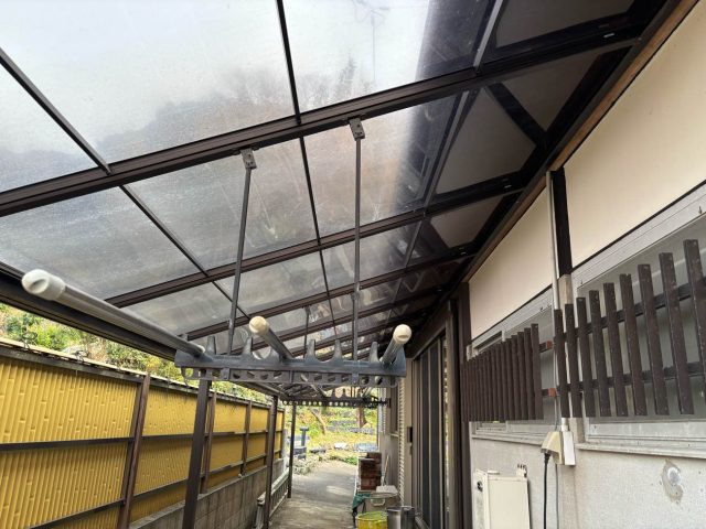 バルコニー屋根　劣化
