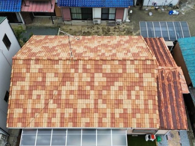 金属屋根　錆　劣化