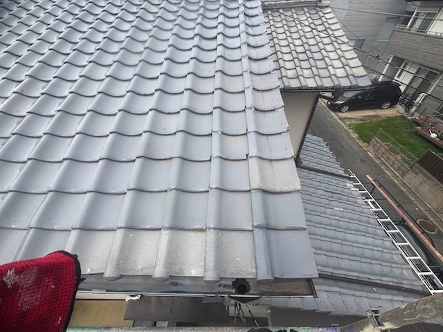 部分葺き戻し工事　施工完了