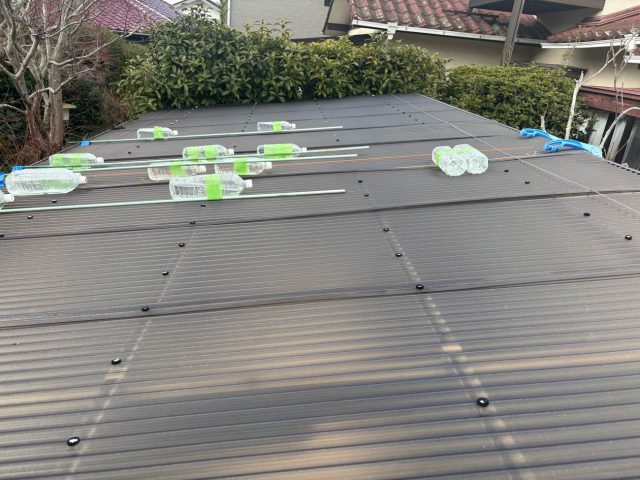 カーポート波板　飛散　応急処理