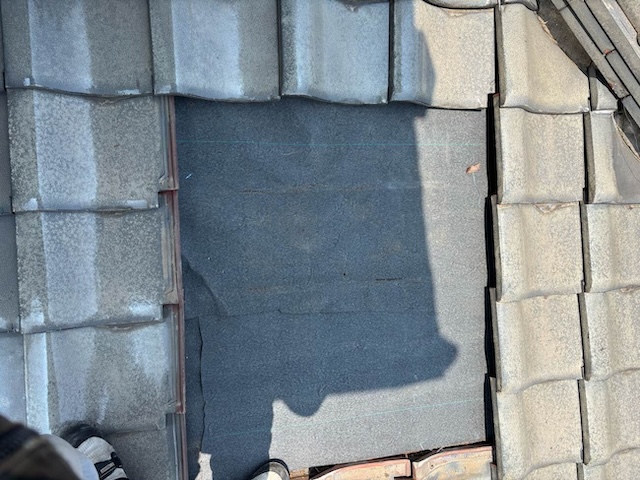 新規防水シート敷設