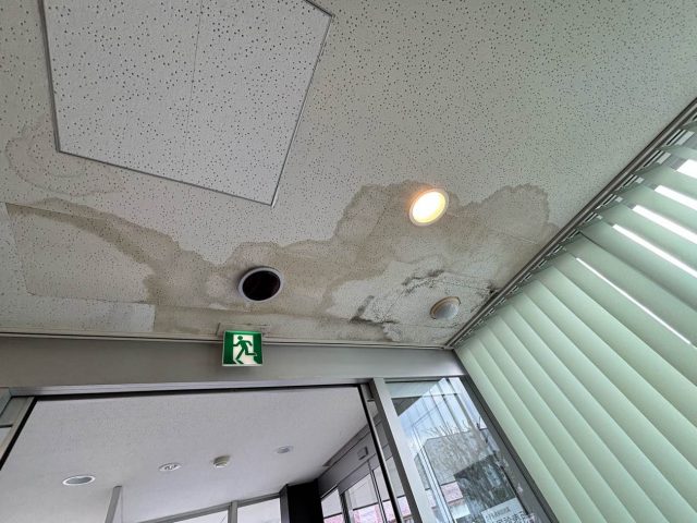 天井　雨染み