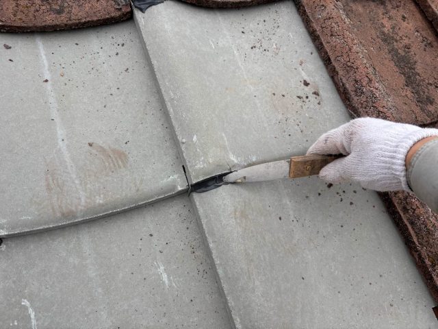 屋根葺き直し工事　