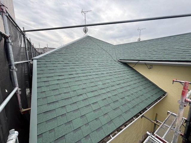 屋根カバー工法 施工完了 住みたかルーフ