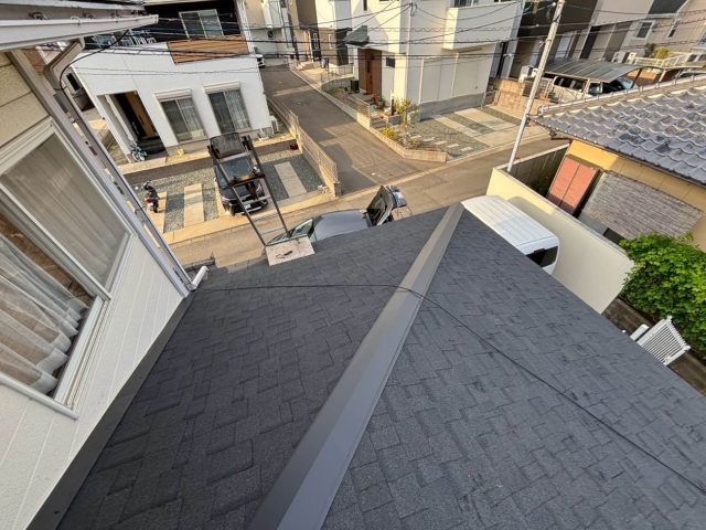 屋根カバー工法 板金取り付け