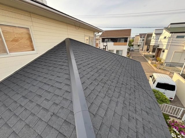 屋根カバー工法 施工完了写真 住みたかルーフ