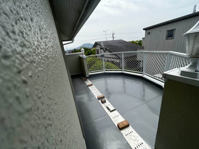 ウレタン防水工事　施工完了