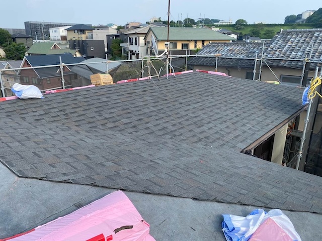 屋根カバー工法　オークリッジスーパー施工