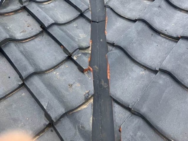 谷板金　設置　施工完了