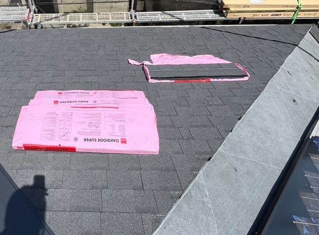 屋根カバー工法　オークリッジスーパー施工　