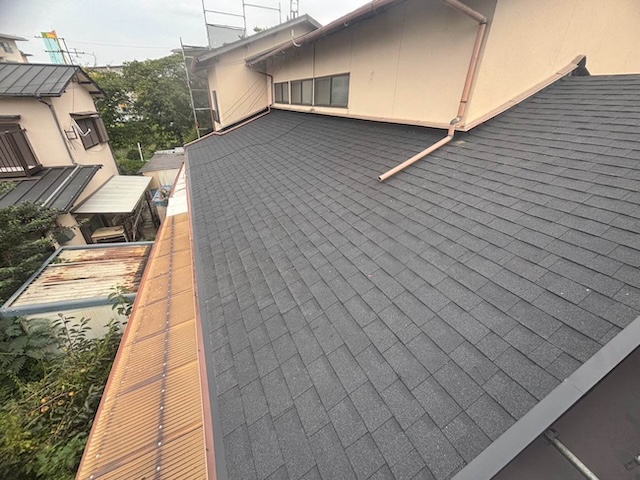 屋根葺き替え工事　オークリッジスーパー施工
