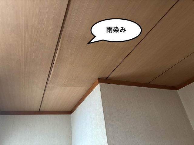 天井　雨染み