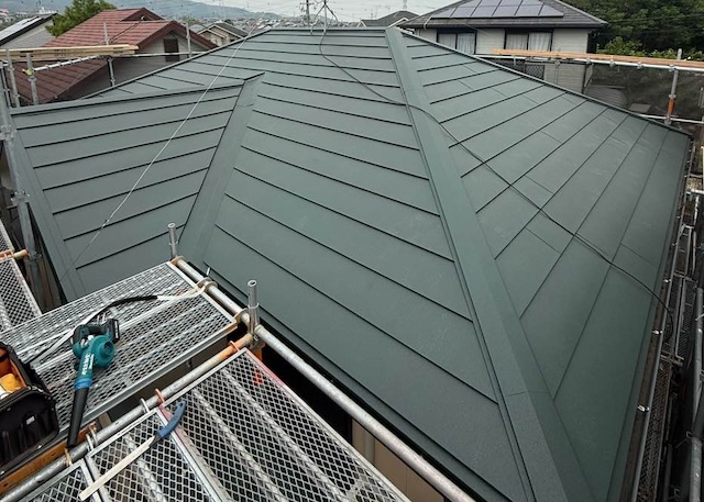 屋根カバー工法 施工完了写真 住みたかルーフ