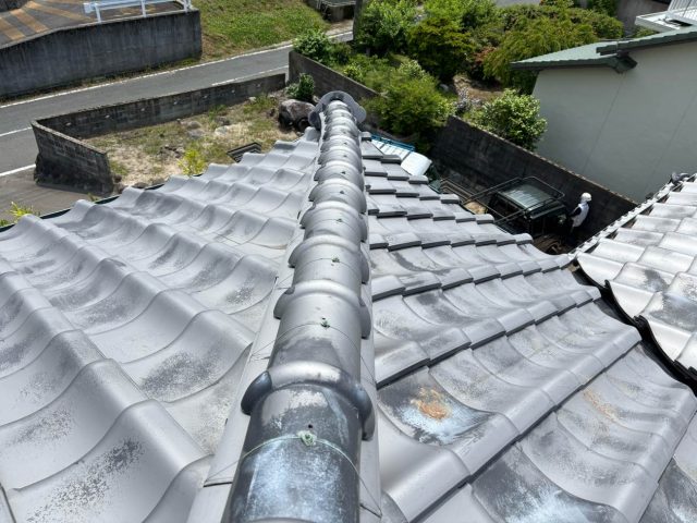 瓦屋根住宅　棟瓦　ずれ　