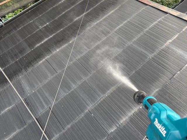 屋根カバー工法　高圧洗浄　住みたかルーフ