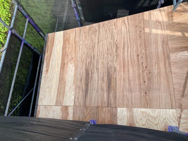 屋根葺き替え工事 野地板新設 住みたかルーフ