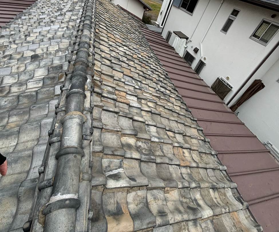 志免町　瓦屋根　劣化　現地調査　住みたかルーフ