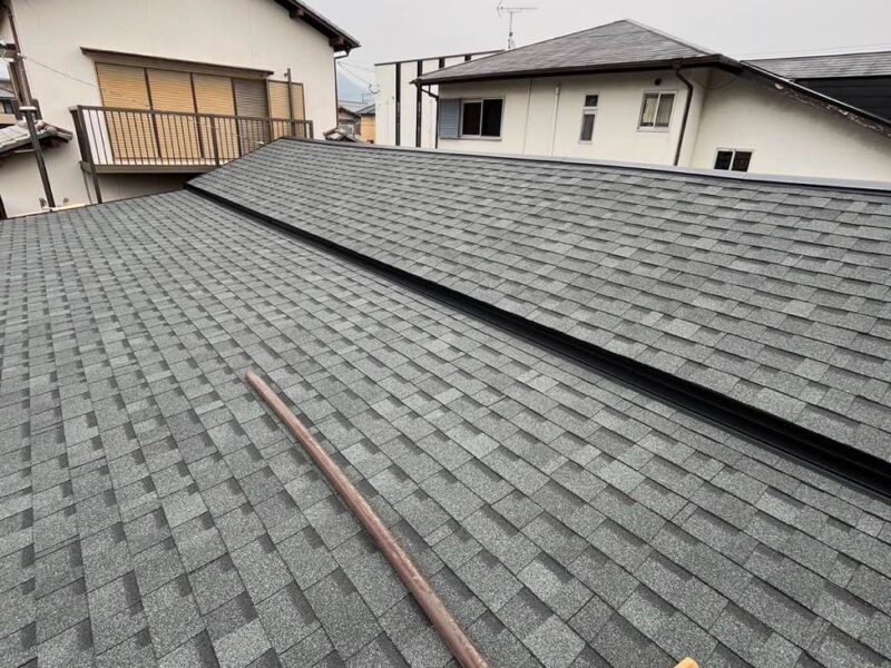 屋根葺き替え工事　オークリッジスーパー施工　住みたかルーフ