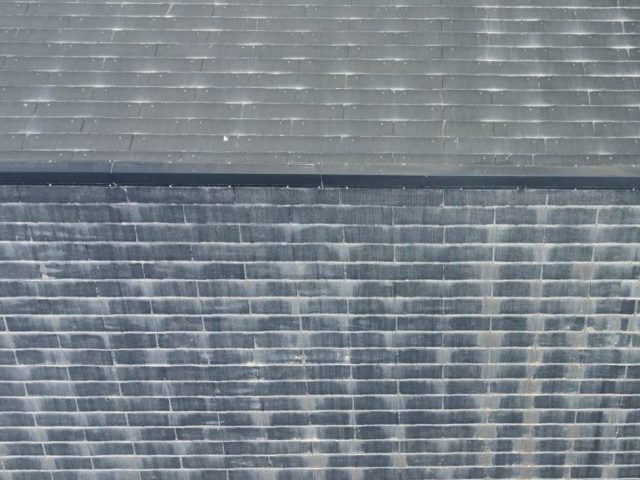 コロニアル屋根　色褪せ　劣化　現地調査