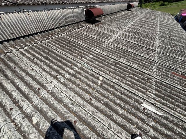 志免町　倉庫　スレート屋根　雨漏り　無料調査　住みたかルーフ
