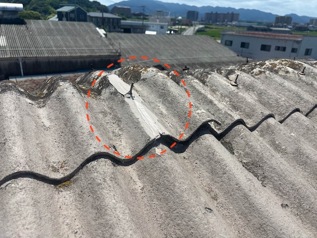 倉庫屋根雨漏り補修　住みたかルーフ