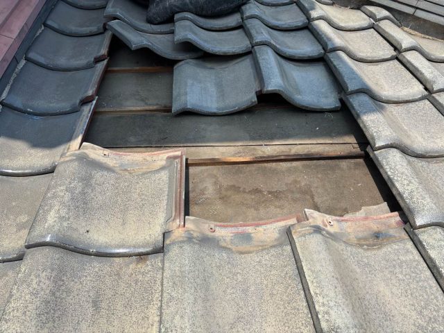 防水シート　劣化　現地調査　住みたかルーフ