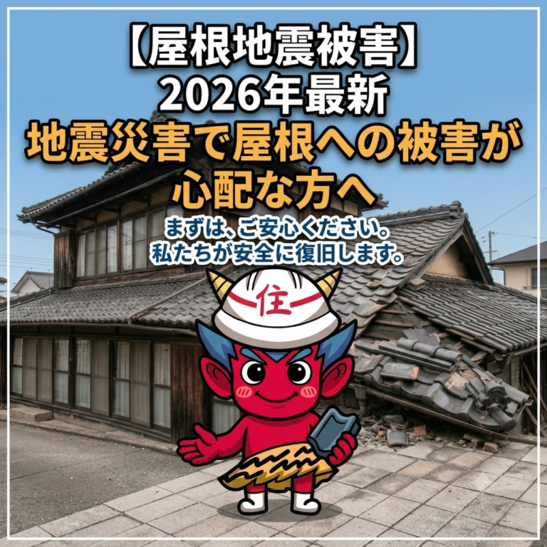 福岡・熊本【屋根地震被害】2026年最新｜地震災害で屋根への被害が心配な方へ